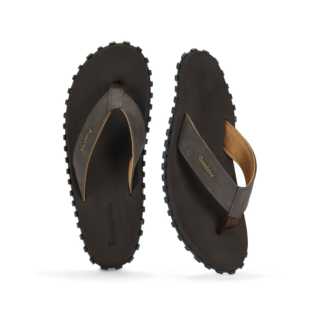 Gumbies Vegovert Flip-Flops - Men's Brown alternate view 3