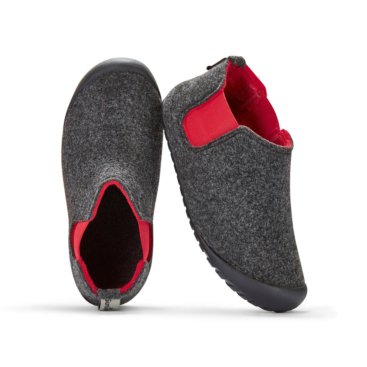 Gumbies Brumby Slipper Boots - Men's Charcoal & Red alternate view 2