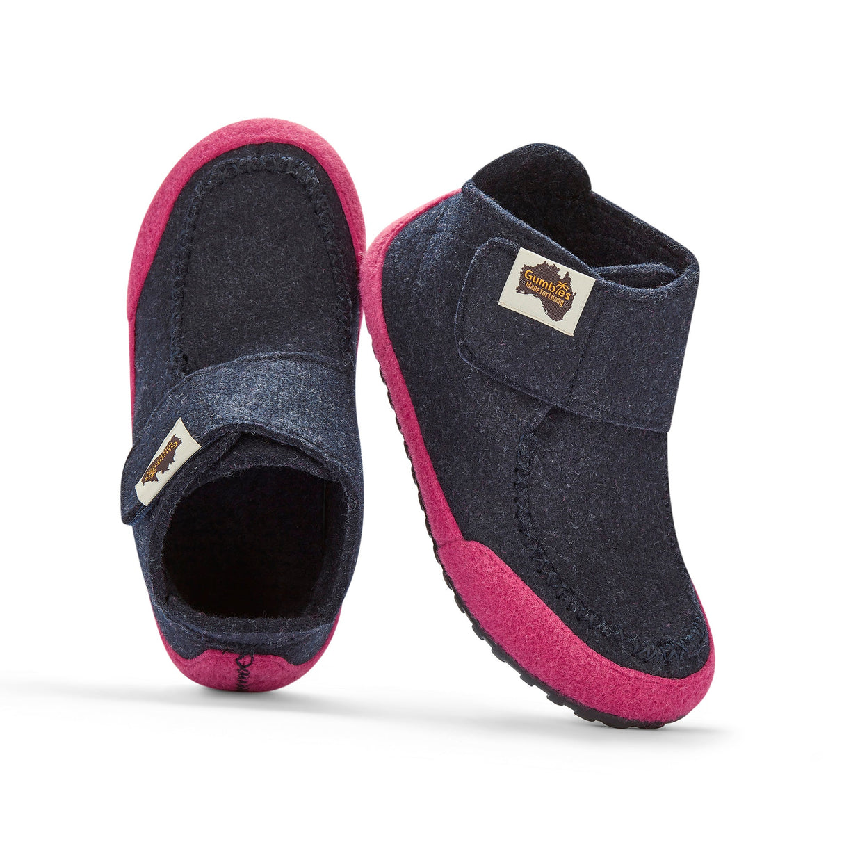 Gumbies Quokka Slipper Boots - Women's Navy & Pink alternate view 3