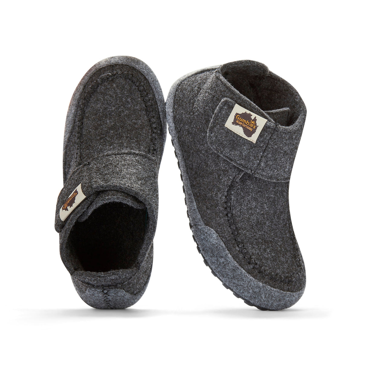 Gumbies Quokka Slipper Boots - Men's Charcoal & Grey alternate view 3