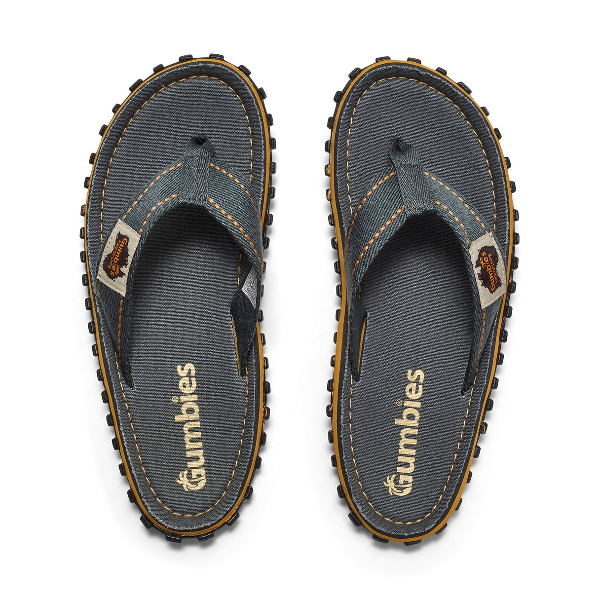 Gumbies Islander Flip-Flops - Men's Classic Grey alternate view 3