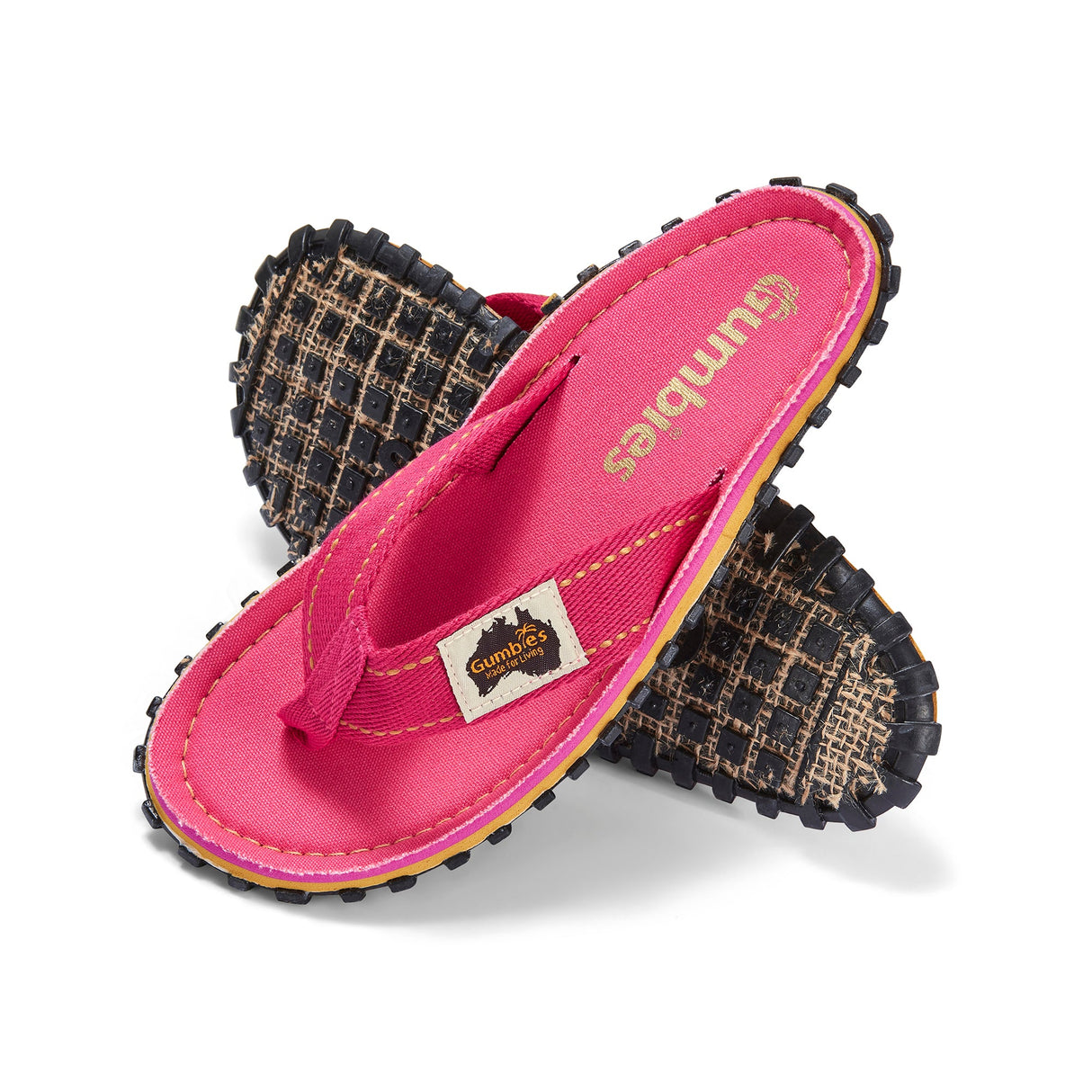 Gumbies Islander Flip-Flops - Women's Classic Pink colourway front