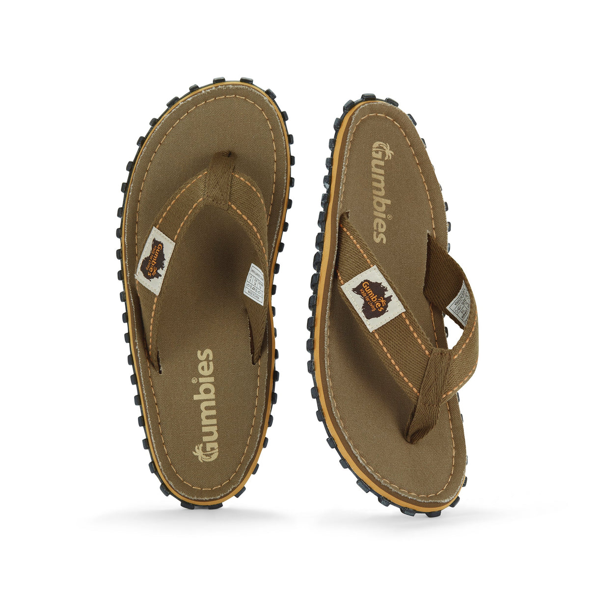Gumbies Islander Flip-Flops - Women's Classic Khaki alternate view 2