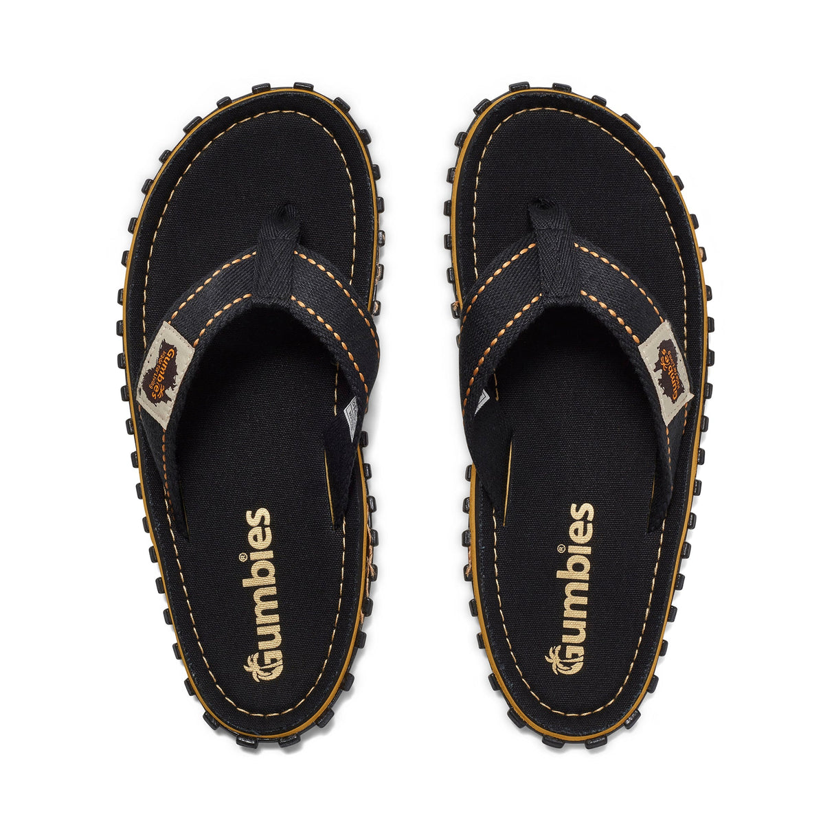 Gumbies Islander Flip-Flops - Men's Classic Black alternate view 3