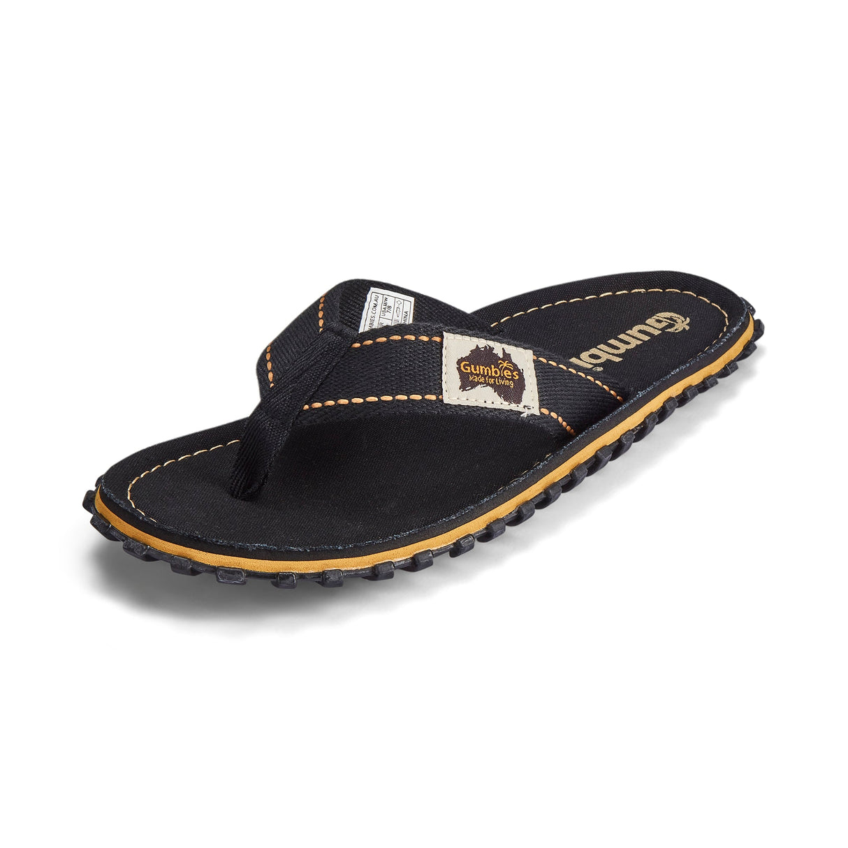 Gumbies Islander Flip-Flops - Men's Classic Black alternate view 4
