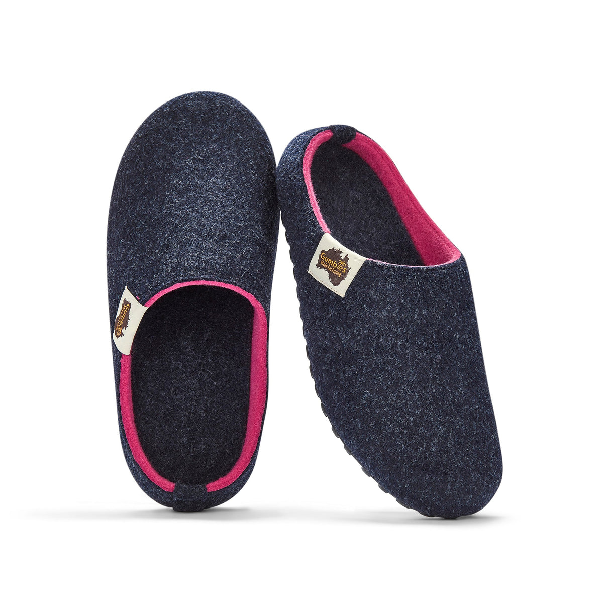 Gumbies Outback Slippers - Women's Navy & Pink alternate view 3