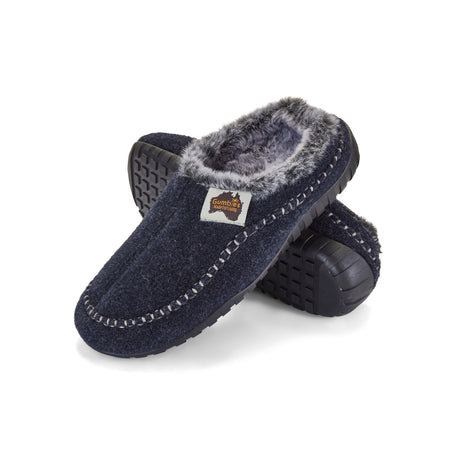 Gumbies Ossa Low Slippers - Men's Navy & Grey colourway front