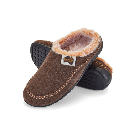 Gumbies Ossa Low Slippers - Women's Chocolate & Cream colourway front