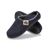 Gumbies Outback Slippers - Men's Navy & Grey colourway front