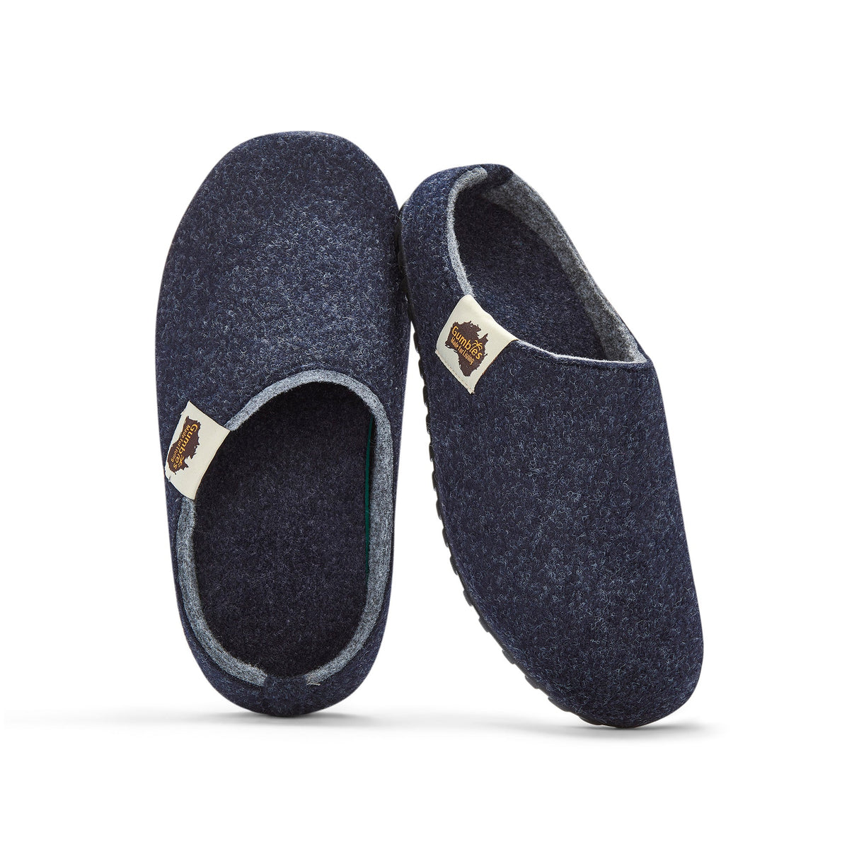 Gumbies Outback Slippers - Men's Navy & Grey alternate view 3