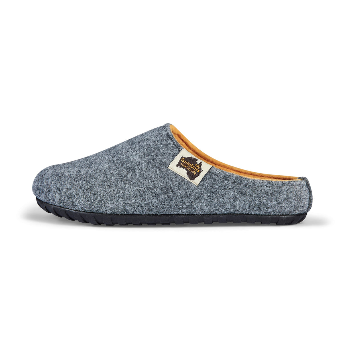 Gumbies Outback Slippers - Men's Grey & Curry alternate view 6