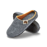 Gumbies Outback Slippers - Women's Grey & Curry colourway front