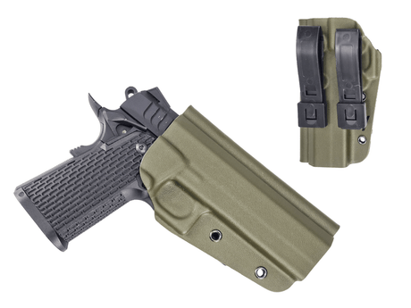 Kydex Customs Bare Bones Hicapa Holster Olive Drab - UK Made Retention Holster