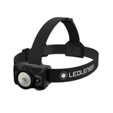 Ledlenser HF7R head torch in black with digital focus ring, red front LED and top strap