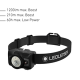 Ledlenser HF7R head torch with 1200 lumen Boost, 210m beam and 60 hours on Low Power