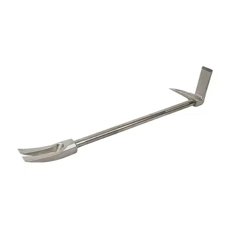30 in Hooligan Bar with forked claw, flat adze and tapered pike, nickel finish