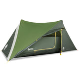 Sierra Designs High Route 3000 1 Person Tent - Green pitched with trekking poles