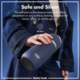 ION8 Luma Insulated Steel Flask & Mug, Ash Navy, 700ml