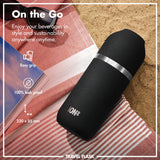 ION8 Luma Insulated Steel Flask & Mug, Black, 700ml