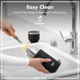 ION8 Luma Insulated Steel Flask & Mug, Black, 700ml