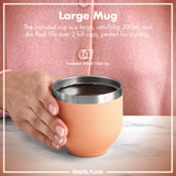 ION8 Luma Insulated Steel Flask & Mug, Coral, 700ml