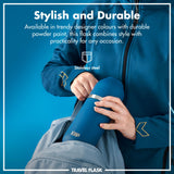ION8 Luma Insulated Steel Flask & Mug, Deep Teal, 700ml