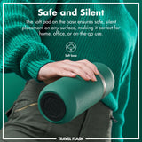 ION8 Luma Insulated Steel Flask & Mug, Green, 700ml