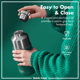 ION8 Luma Insulated Steel Flask & Mug, Green, 700ml