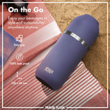 ION8 Luma Insulated Steel Flask & Mug, Purple, 700ml