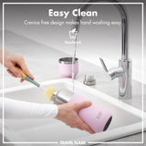 ION8 Luma Insulated Steel Flask & Mug, Rose Quartz, 700ml