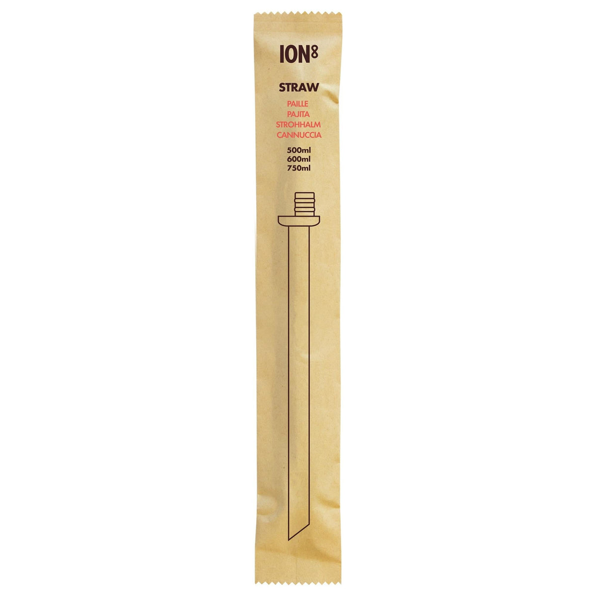 ION8 Medium Add-On Straw for 500ml to 750ml Bottles