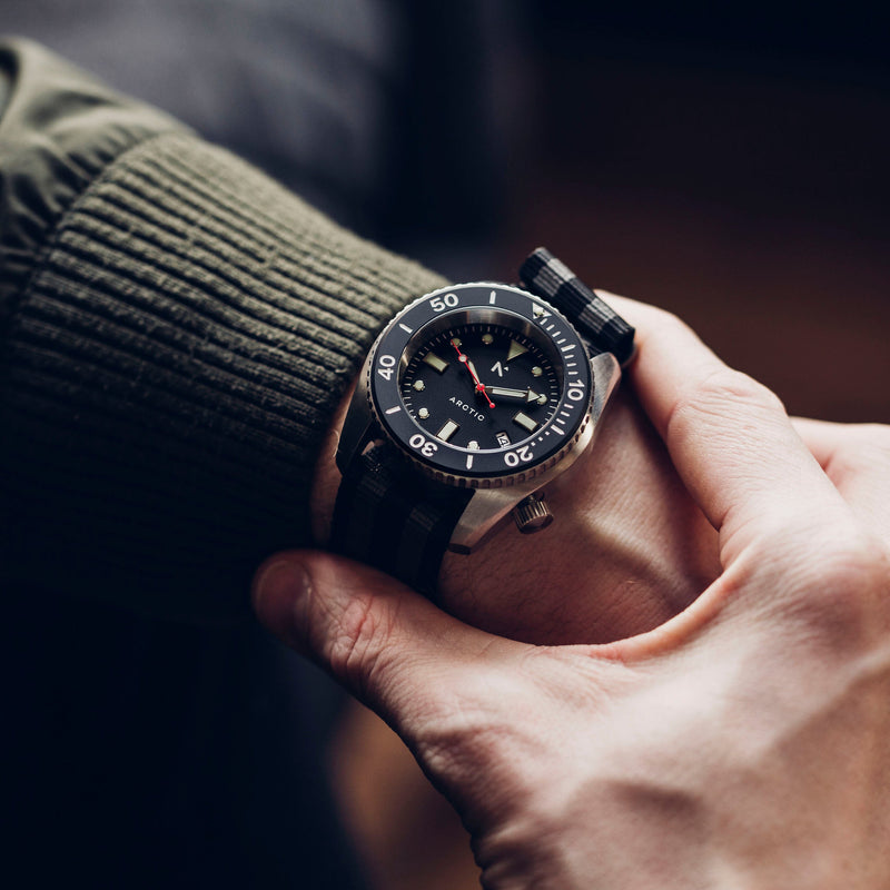 Rotate North Arctic 500m Dive Watch (43mm) in Classic NATO for army, special forces, divers