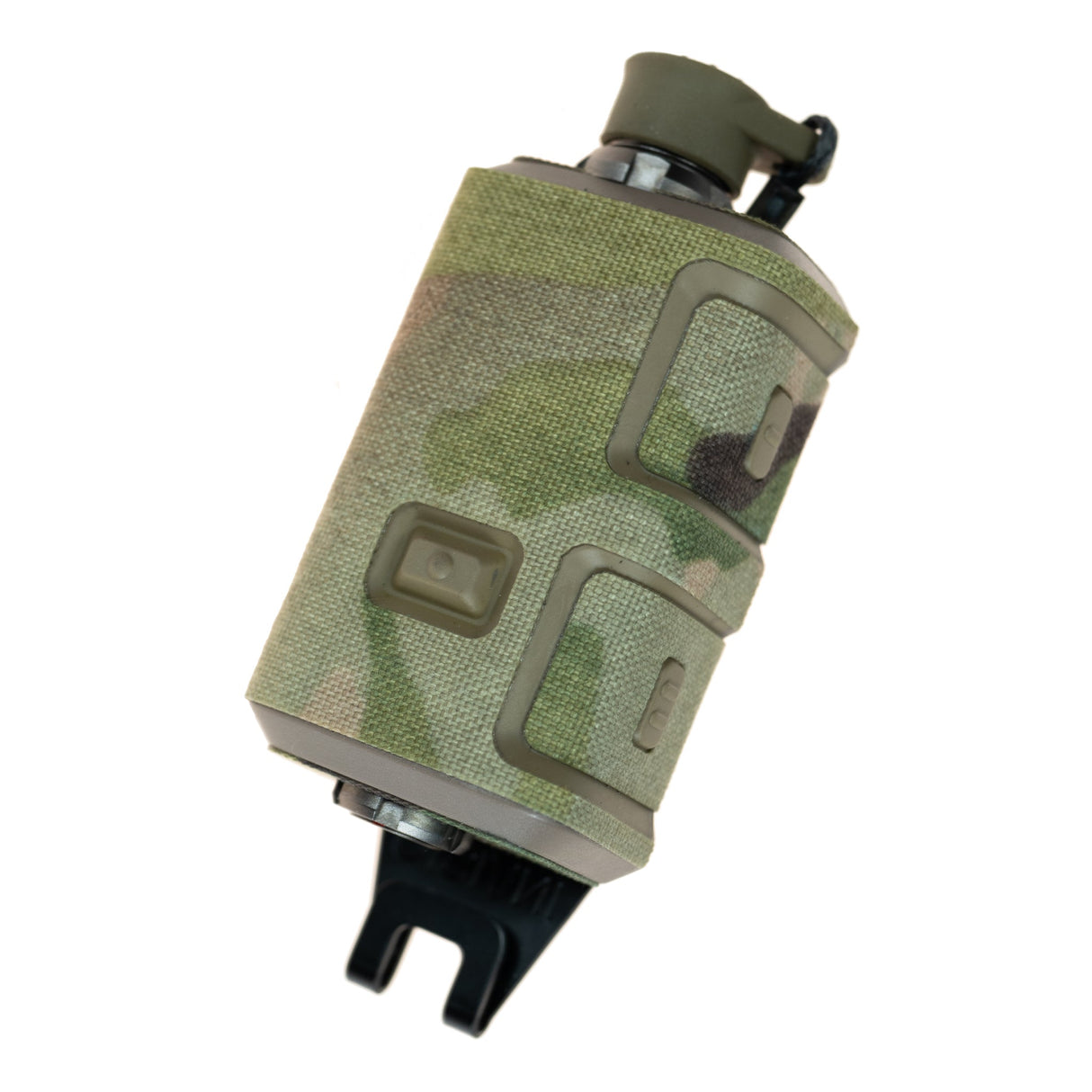 Kydex Customs INVISIO V20 II PTT Kit Wrap - Multicam Cordura fitted
