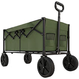 Outsunny 95L Festival Trolley on Wheels - Dark Green accessories and manual