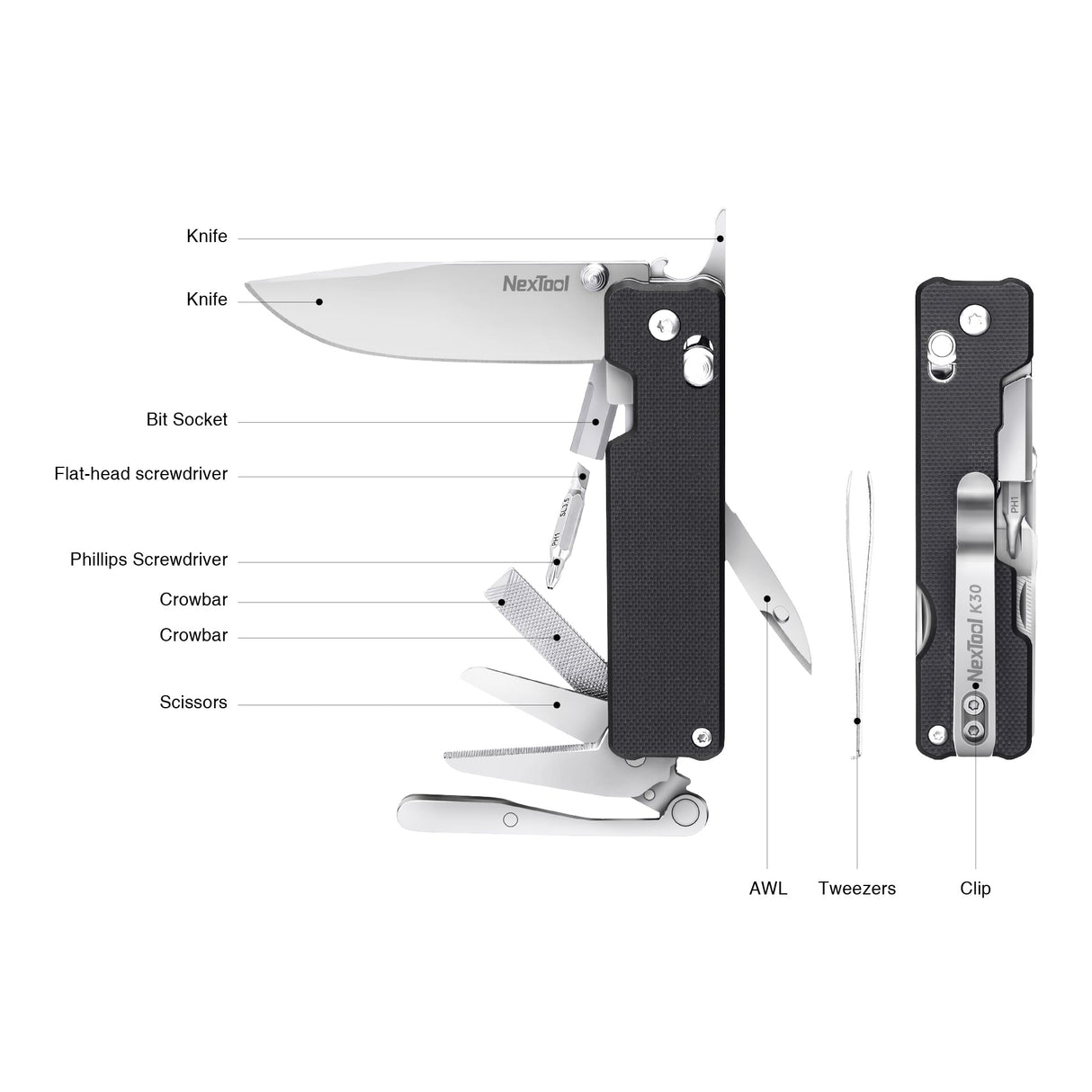 NexTool Knight K30 11-in-1 Multi-Tool