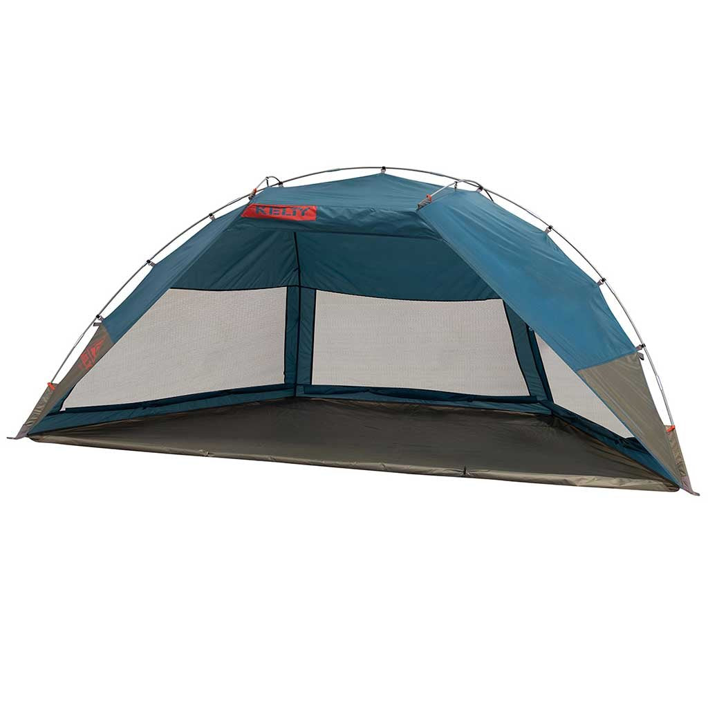 Kelty Cabana Sun Shelter - Fallen Rock Hydro pitched on beach