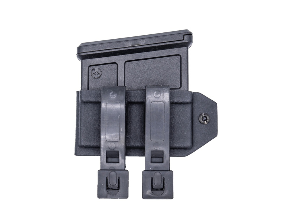 Ares Striker Magazine Carrier in black from the back