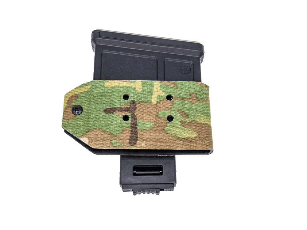 Ares Striker Magazine Carrier in Multicam wrap from the front