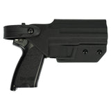 Kydex Customs L2S H&K USP Full Size Holster in black from the side on white bakground