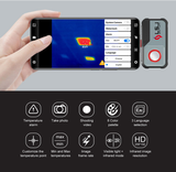 LSJ Mini4 on an Android phone showing the alarm settings and app features