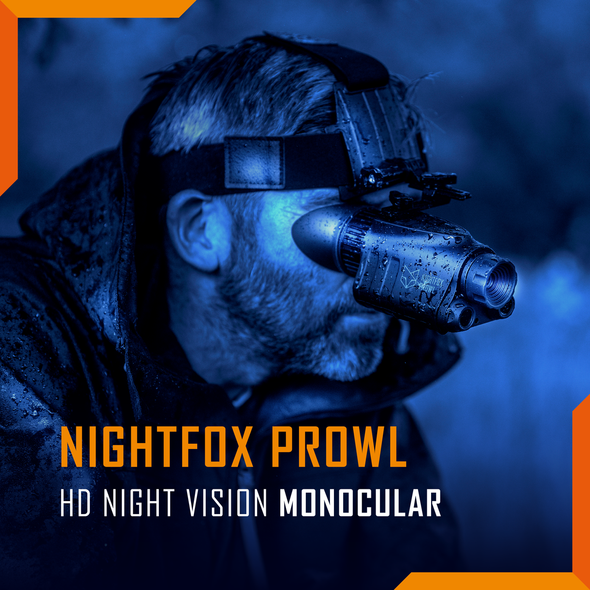 Nightfox Prowl Monocular Night Vision Goggles - body and controls detail