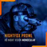 Nightfox Prowl Monocular Night Vision Goggles - body and controls detail