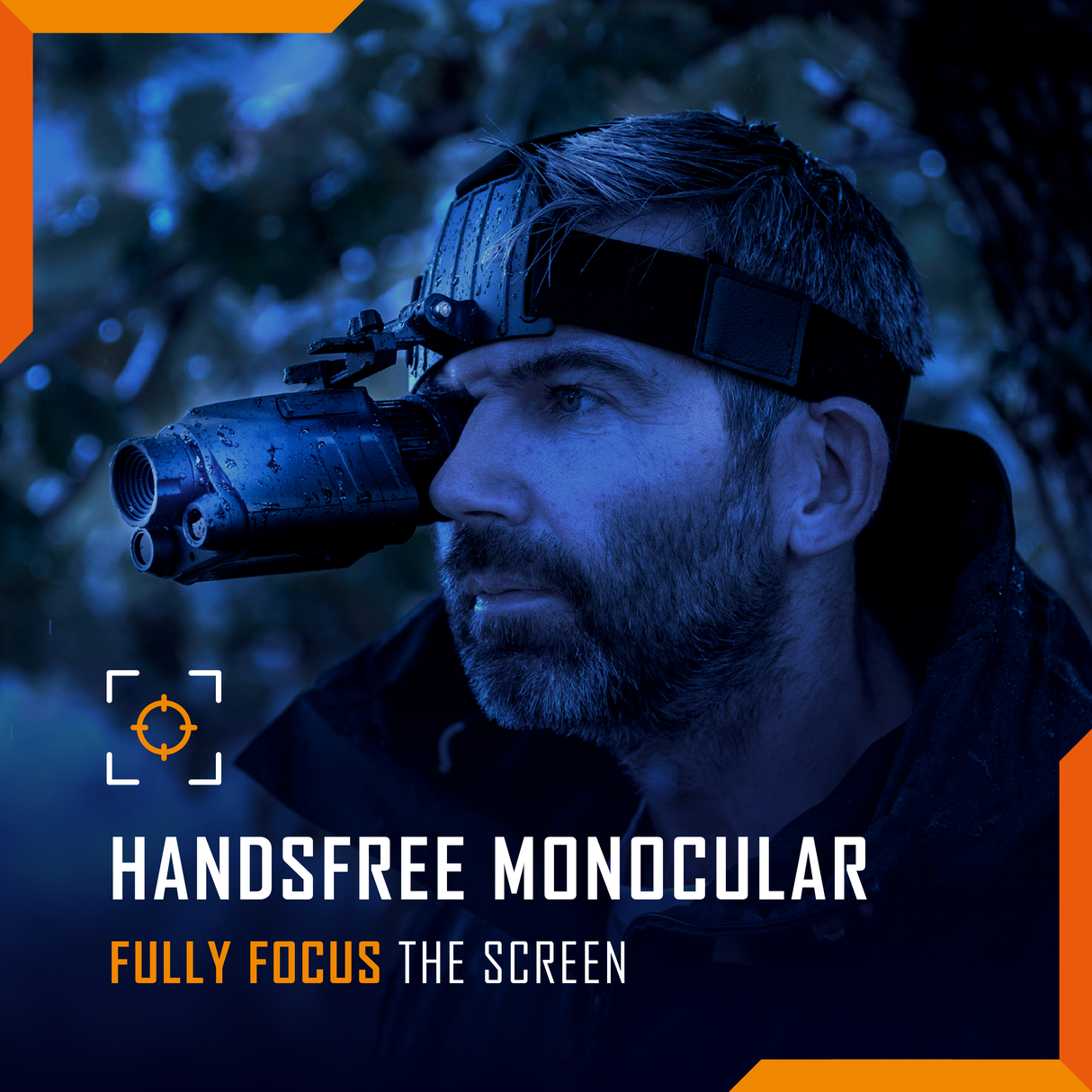 Nightfox Prowl Monocular Night Vision Goggles - diopter screen focusing