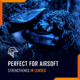Nightfox Prowl Monocular Night Vision Goggles - toughened IR lens and sensor cap for airsoft