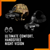 Nightfox Swift 2 Pro Night Vision Goggles - hands-free comfort and soft eyepiece