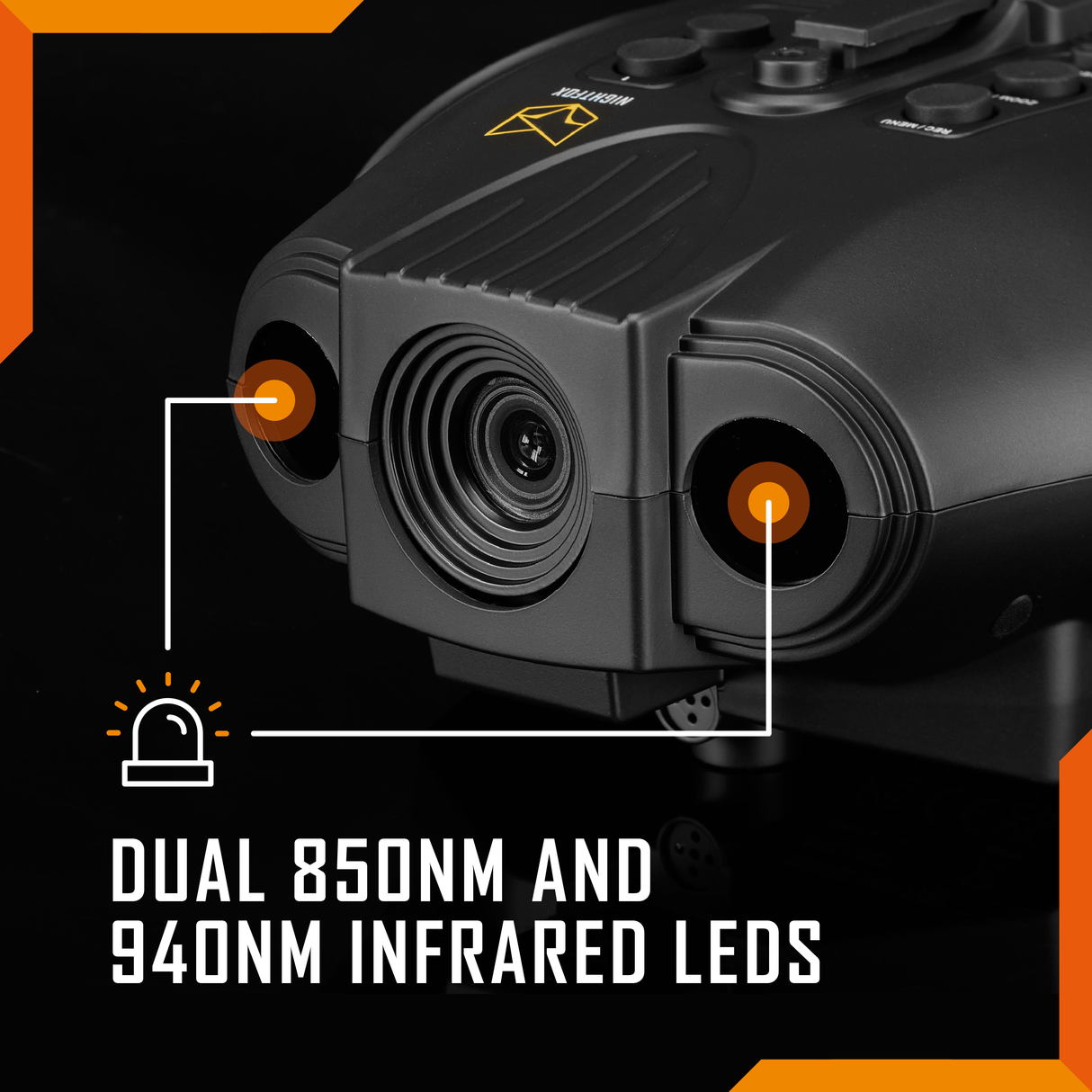 Nightfox Swift 2 Pro Night Vision Goggles - dual 850nm and 940nm infrared LEDs