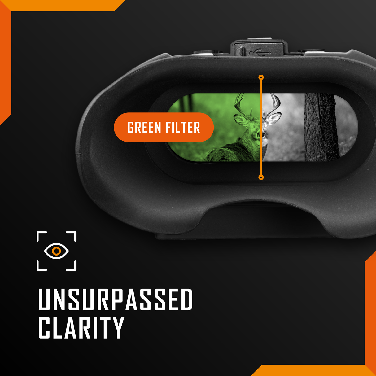 Nightfox Swift 2 Pro Night Vision Goggles - image clarity and green filter
