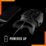 Nightfox Swift 2 Pro Night Vision Goggles - powered by a USB power bank