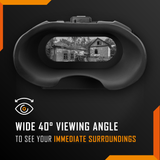 Nightfox Swift Max Night Vision Goggles - green filter viewing mode