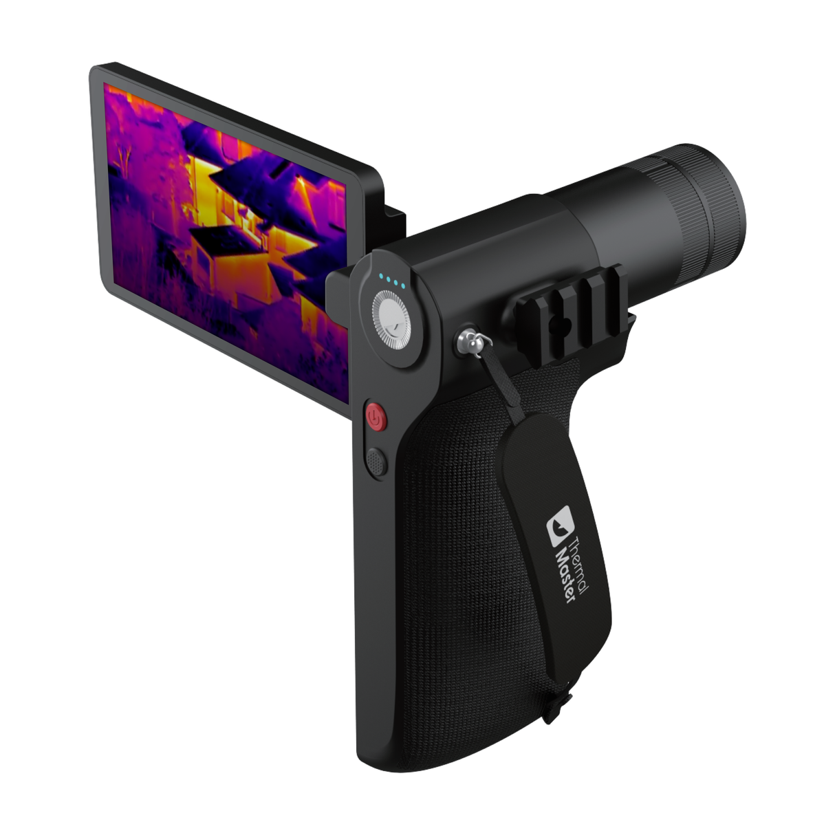 Thermal Master DV2 Thermal Camera - front three-quarter view with touchscreen